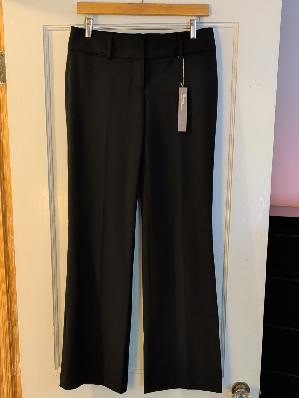 NWT LOFT Black Zara Trouser Dress Pants, Sz 2
